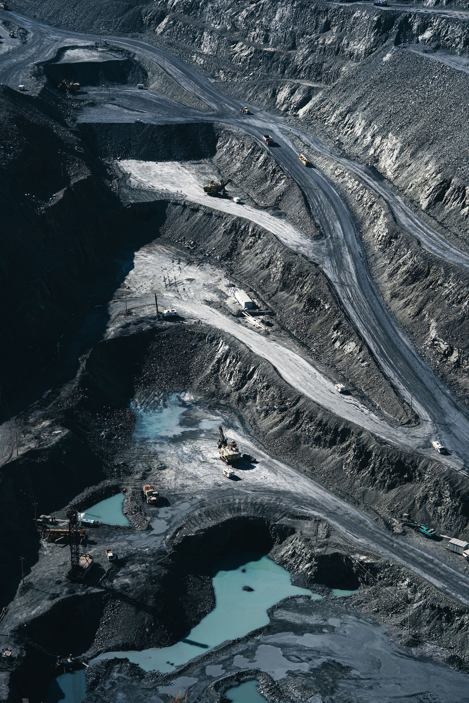 Open-pit mining operation in Africa